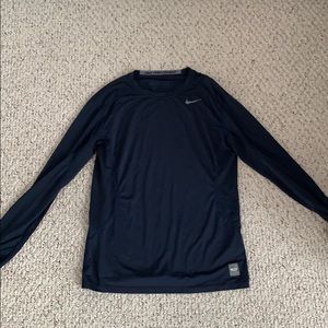 Medium Nike Dark Blue Pro Combat Athletic Shirt